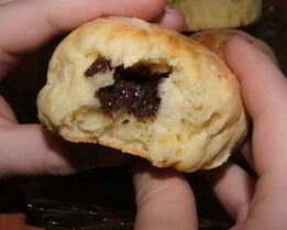 Бездрожжевые ванильные булочки с шоколадом