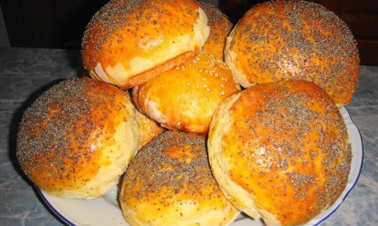 Рецепт булочки на воде с маком