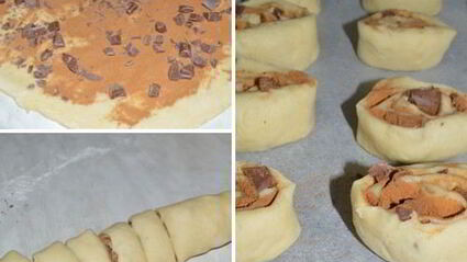 булочки с корицей и шоколадом