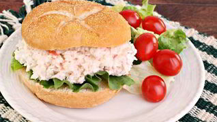 Булочки с семгой и рикоттой