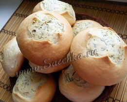Булочки с укропом