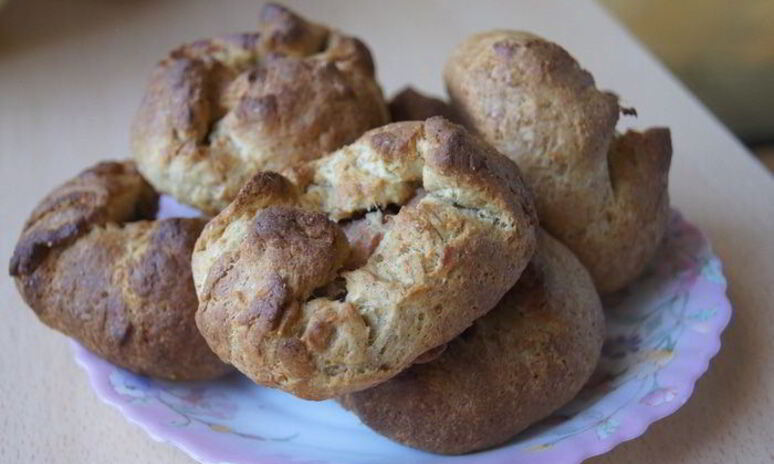 Рецепт булочки с яблоками