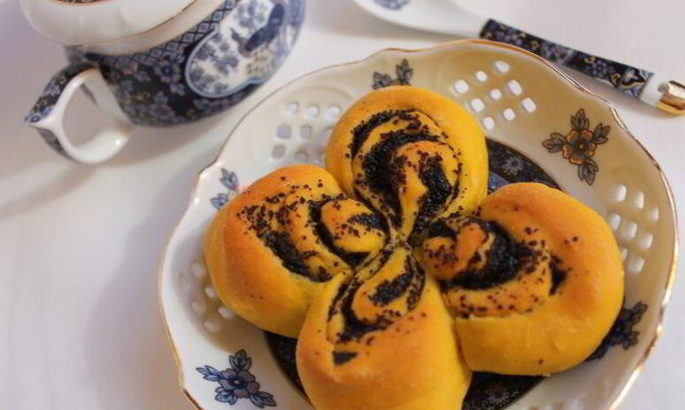 Рецепт булочки тыквенные цветочки