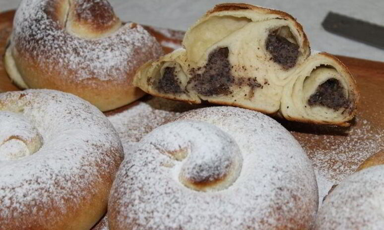 Рецепт испанские булочки ensaimadas с украинской начинкой