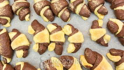 круассаны из слоеного и дрожжевого теста