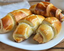 Круассаны из слоеного теста