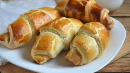 круассаны из слоеного теста