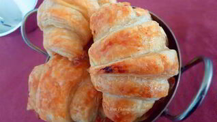 Круассаны с миндальным кремом