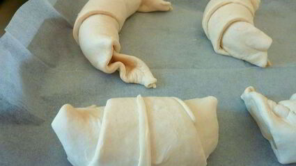 круассаны с миндальным кремом