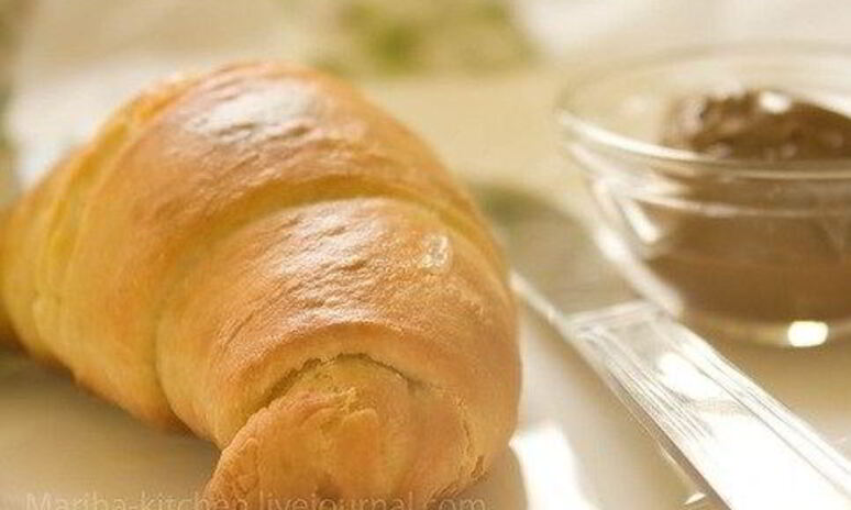 Рецепт круассаны с ореховой пастой