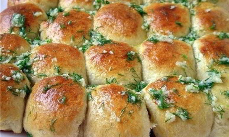 Рецепт пампушки с чесночным соусом