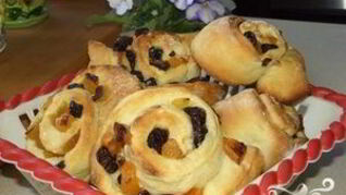 Плюшки с фруктами