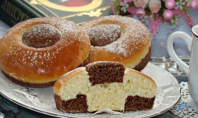 Рецепт сдобные булочки с какао