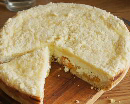 Творожная королевская ватрушка с курагой