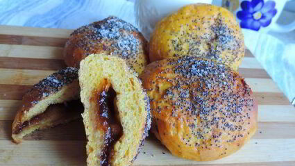 тыквенно-творожные булочки