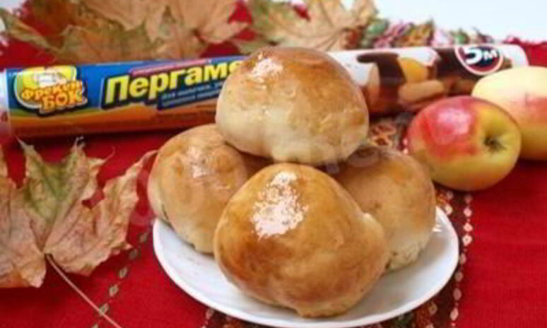 Рецепт воздушные булочки с яблоками