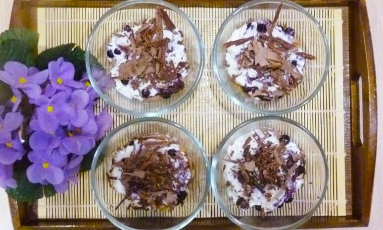 Рецепт быстрый черничный чизкейк