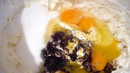 чизкейк апельсин в крапинку