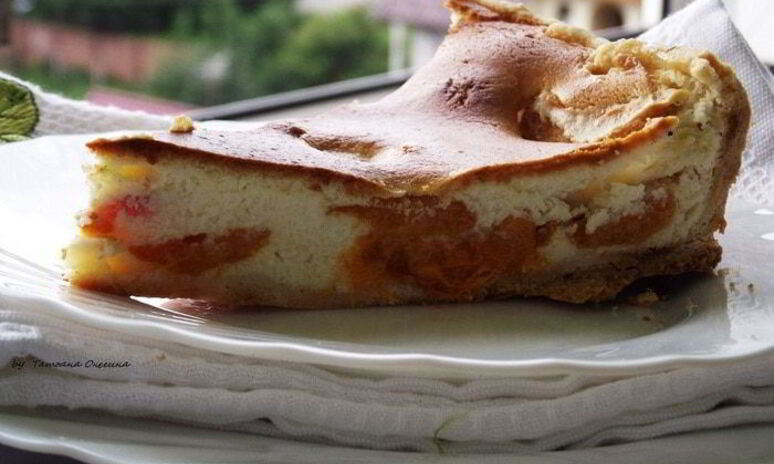 Рецепт чизкейк с абрикосами