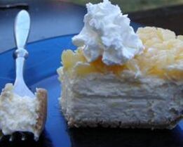 Чизкейк с ананасами