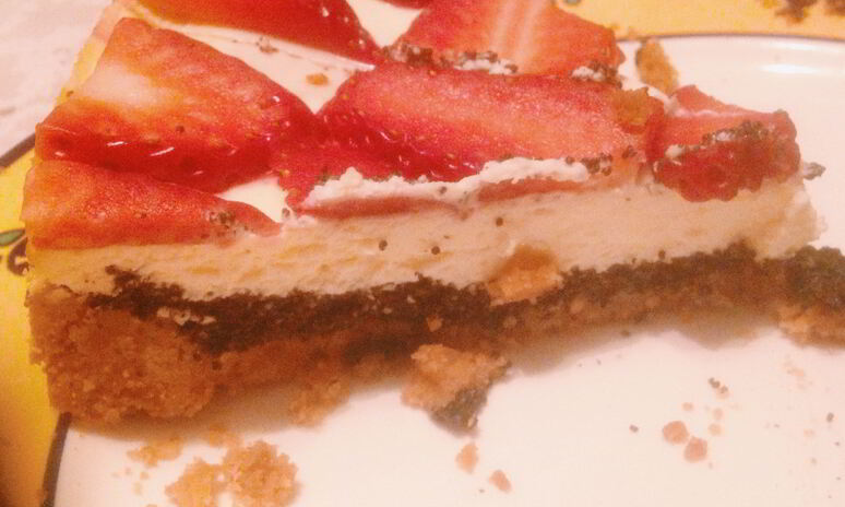 Рецепт чизкейк с маковой прослойкой