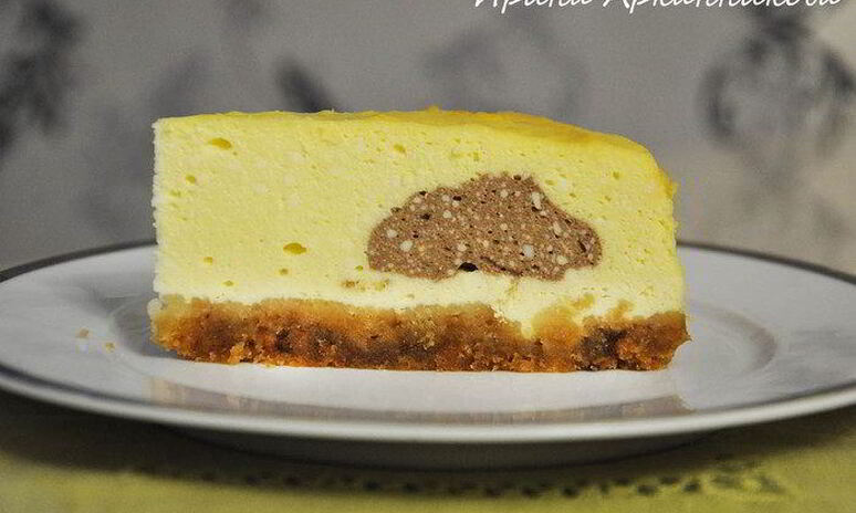 Рецепт чизкейк с шоколадной начинкой