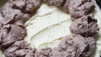 чизкейк с шоколадной начинкой