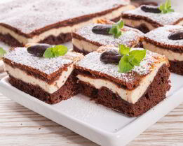 Чизкейк с шоколадным бисквитом