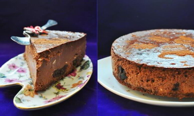 Рецепт чизкейк с шоколадом и черносливом