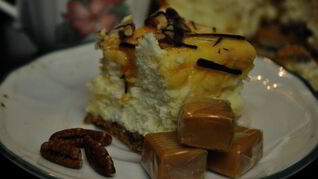 Карамельно-пекановый чизкейк