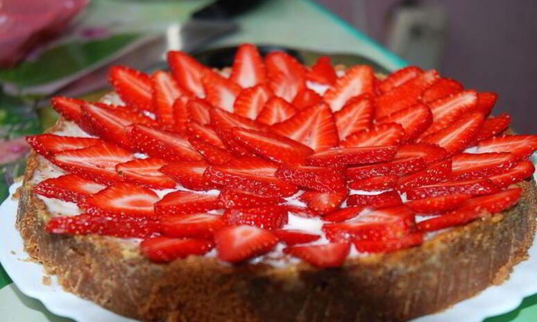 Рецепт клубничный чизкейк