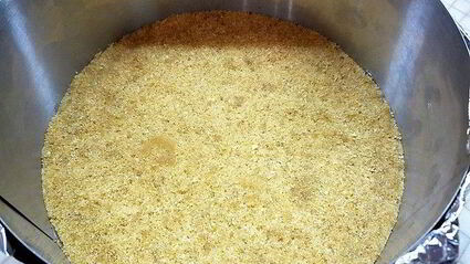 лимонный чизкейк с марципаном и маком