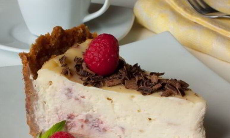 Рецепт малиновый чизкейк с белым шоколадом