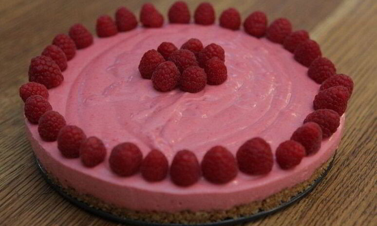 Рецепт малиновый чизкейк