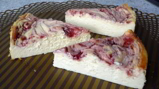 Мраморный чизкейк без основы