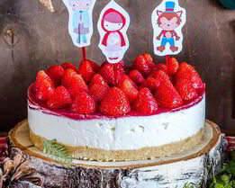 Сливочный чизкейк с клубникой