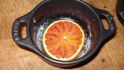 воздушный перевернутый чизкейк с апельсином и лимоном