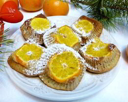 Бананово-мандариновые кексы