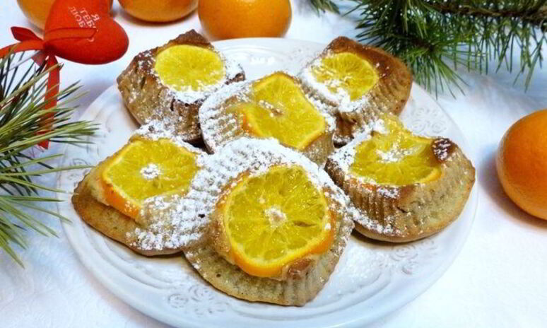 Рецепт бананово-мандариновые кексы