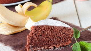Банановый кекс с шоколадом в мультиварке