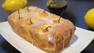 Кекс с грушами на лимонном джеме