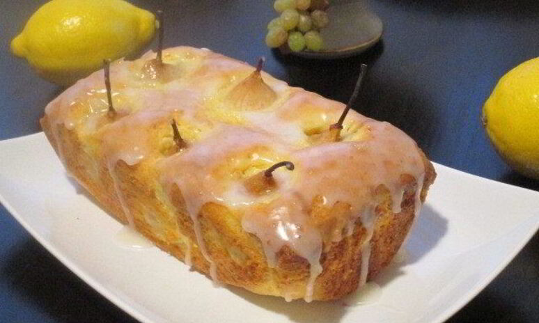 Рецепт кекс с грушами на лимонном джеме