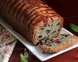 Кекс с маком и изюмом