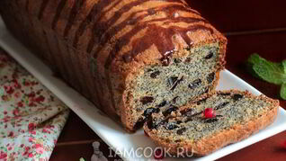 Кекс с маком и изюмом