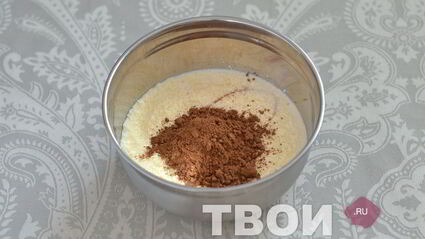 кекс с шоколадным ганашем