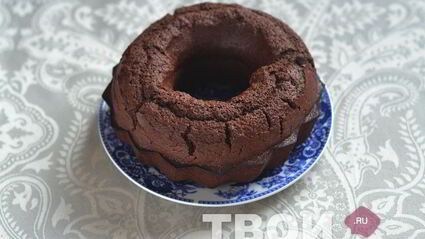 кекс с шоколадным ганашем