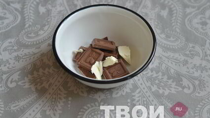 кекс с шоколадным ганашем