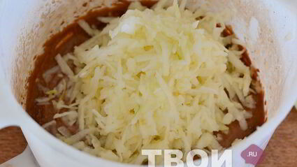 кекс с яблоками