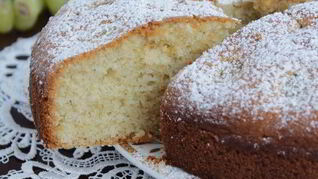 Миндальный кекс с виноградом