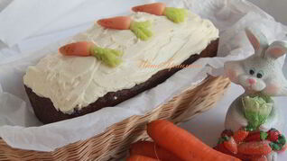 Морковный кекс с коричной глазурью